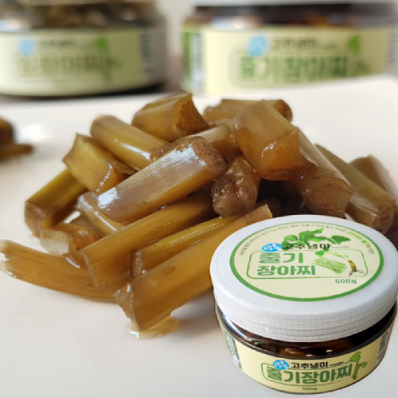 철원몰,철원샘통고추냉이 줄기장아찌 500g